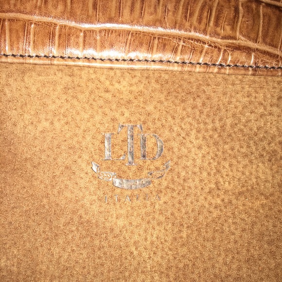 Cognac Leather Satchel - Picture 7 of 7